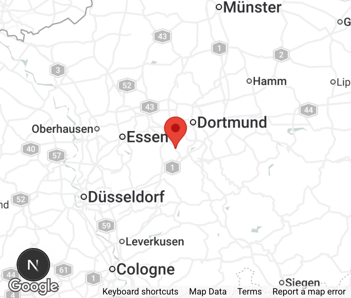 Map showing location of Tierheim Witten-Wetter-Herdecke e.V.