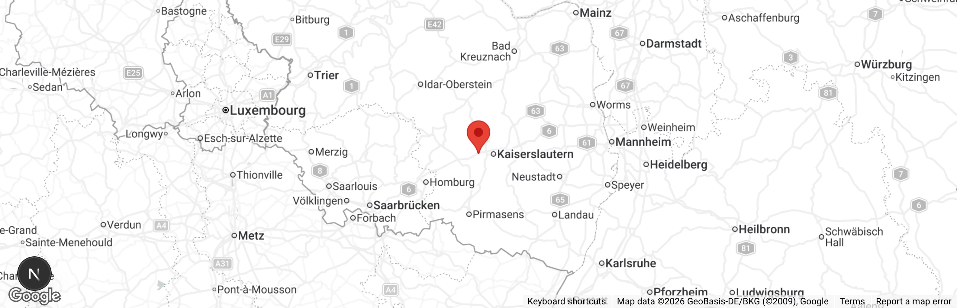 Map showing location of Tierheim Carl Hildebrand