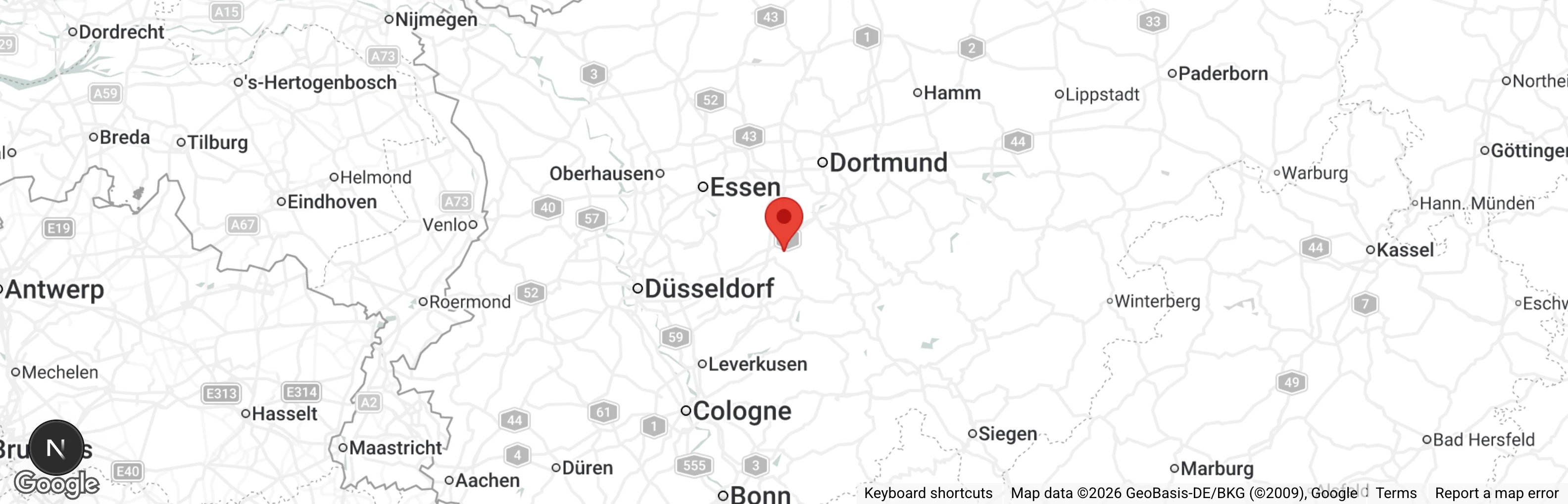 Map showing location of Tierheim Strückerberg e.V.