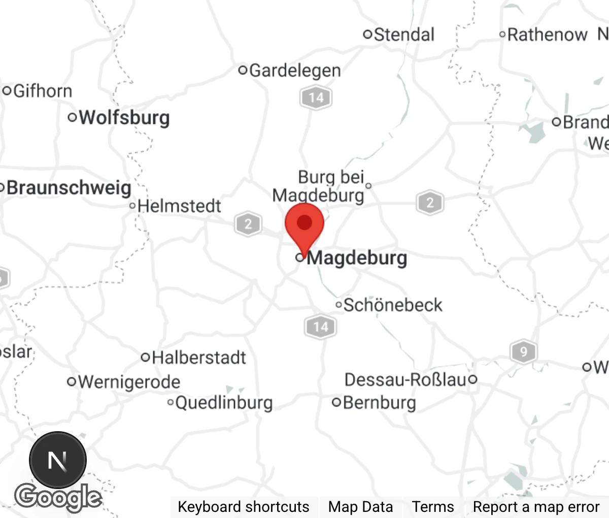 Map showing location of Altenheim für Hunde-Magdeburg e.V.