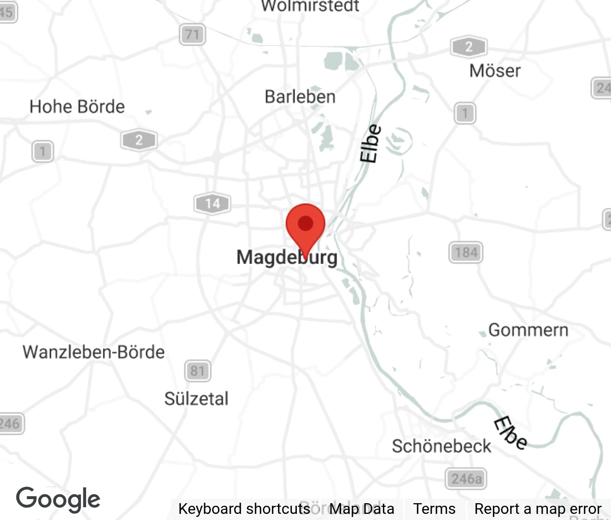 Map showing location of Altenheim für Hunde-Magdeburg e.V.
