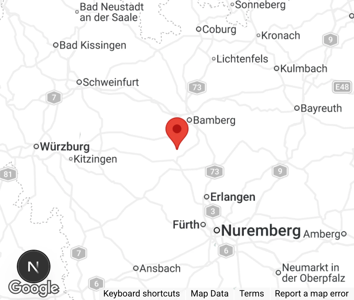 Map showing location of Tierheim Oberndorf
