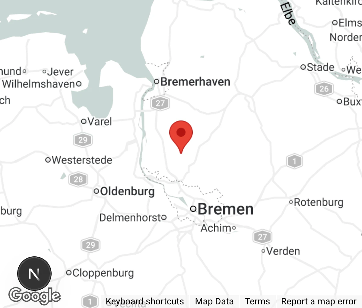 Map showing location of Tierschutzverein OHZ