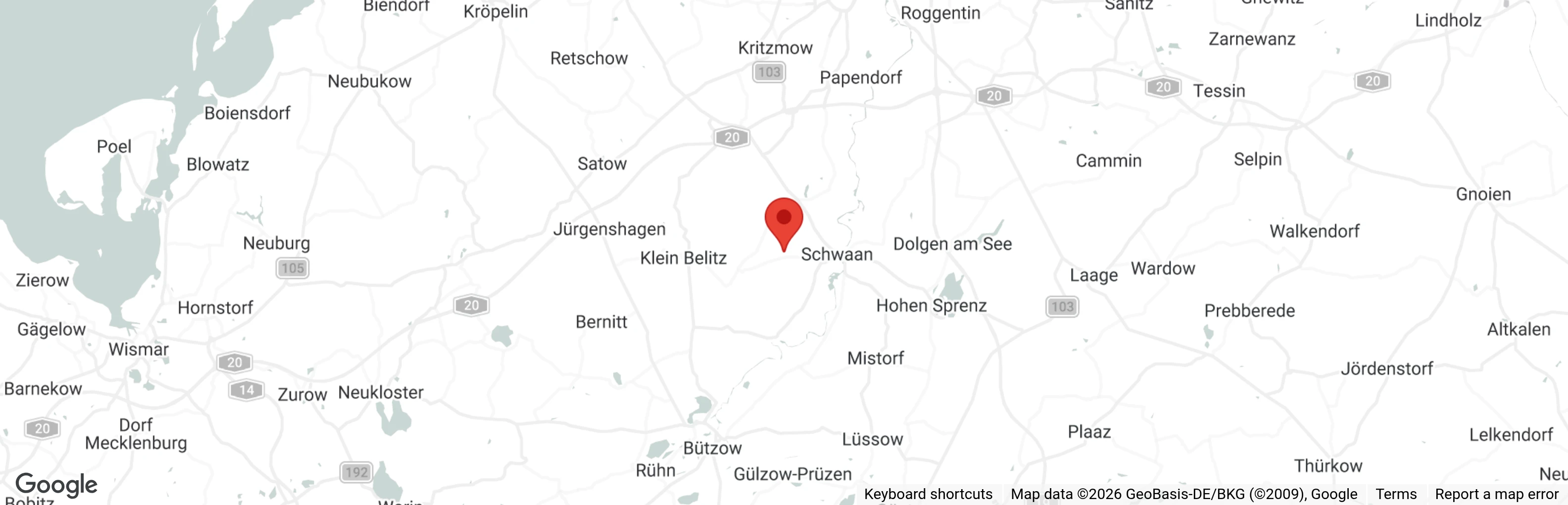 Map showing location of Klein´er Gnadenhof e.V.