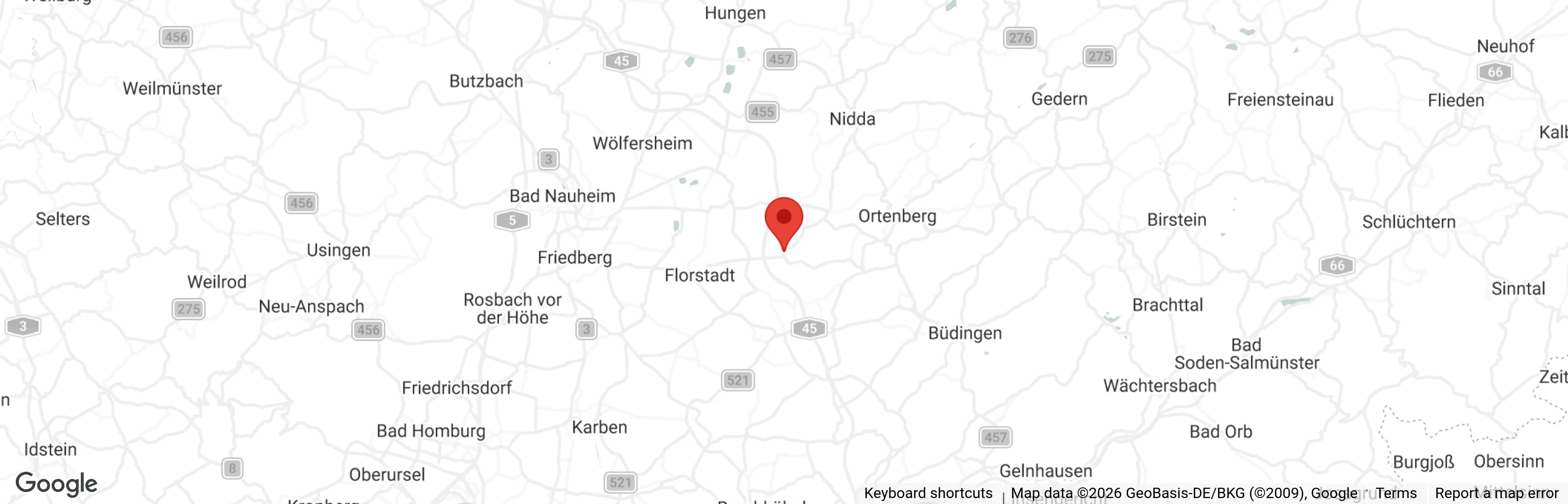Map showing location of Tierheim Frankfurt/Gnadenhof Birkenhof