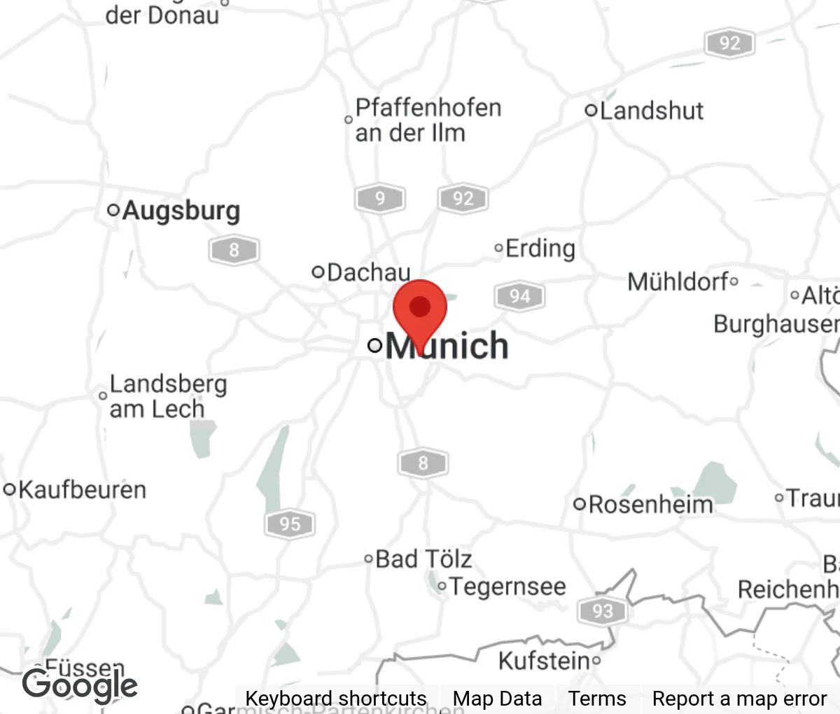 Map showing location of Streunerglück e.V.
