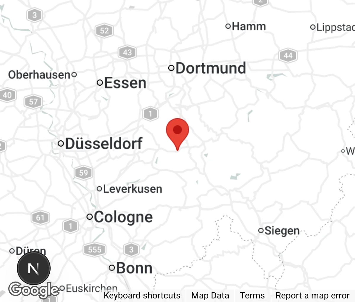 Map showing location of Tierschutzverein Halver-Schalksmühle e.V. 