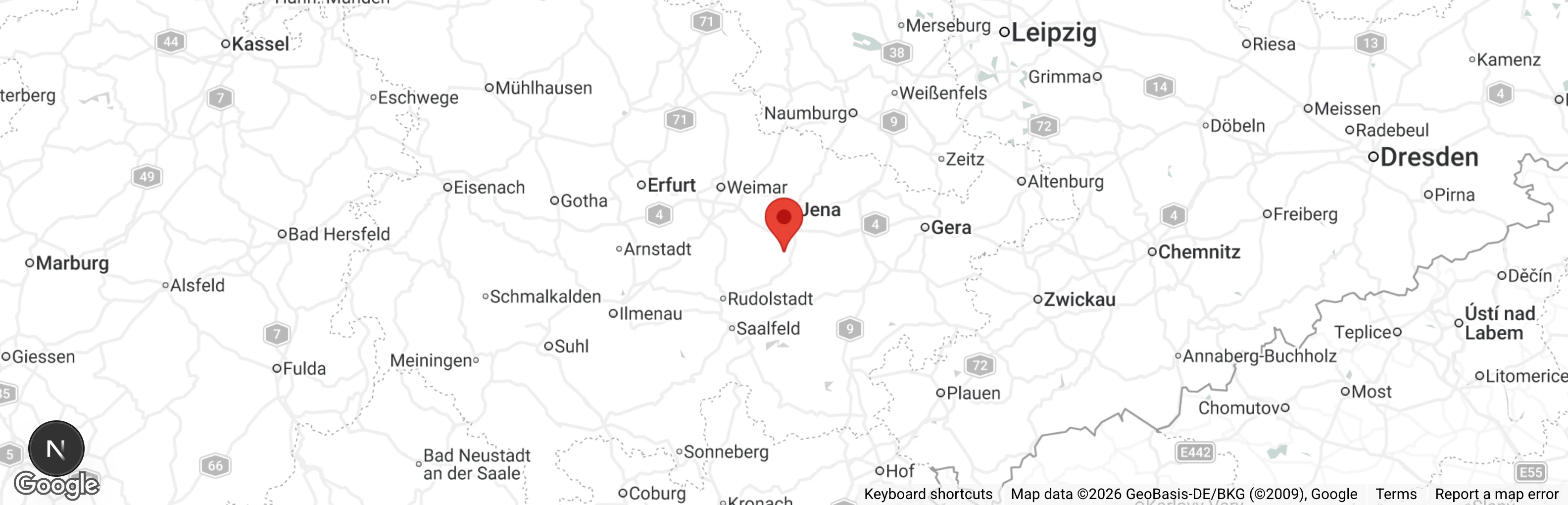 Map showing location of Tierschutzverein 'Die Seelentröster' Tiere helfen Menschen e.V. 'Hof Lana'