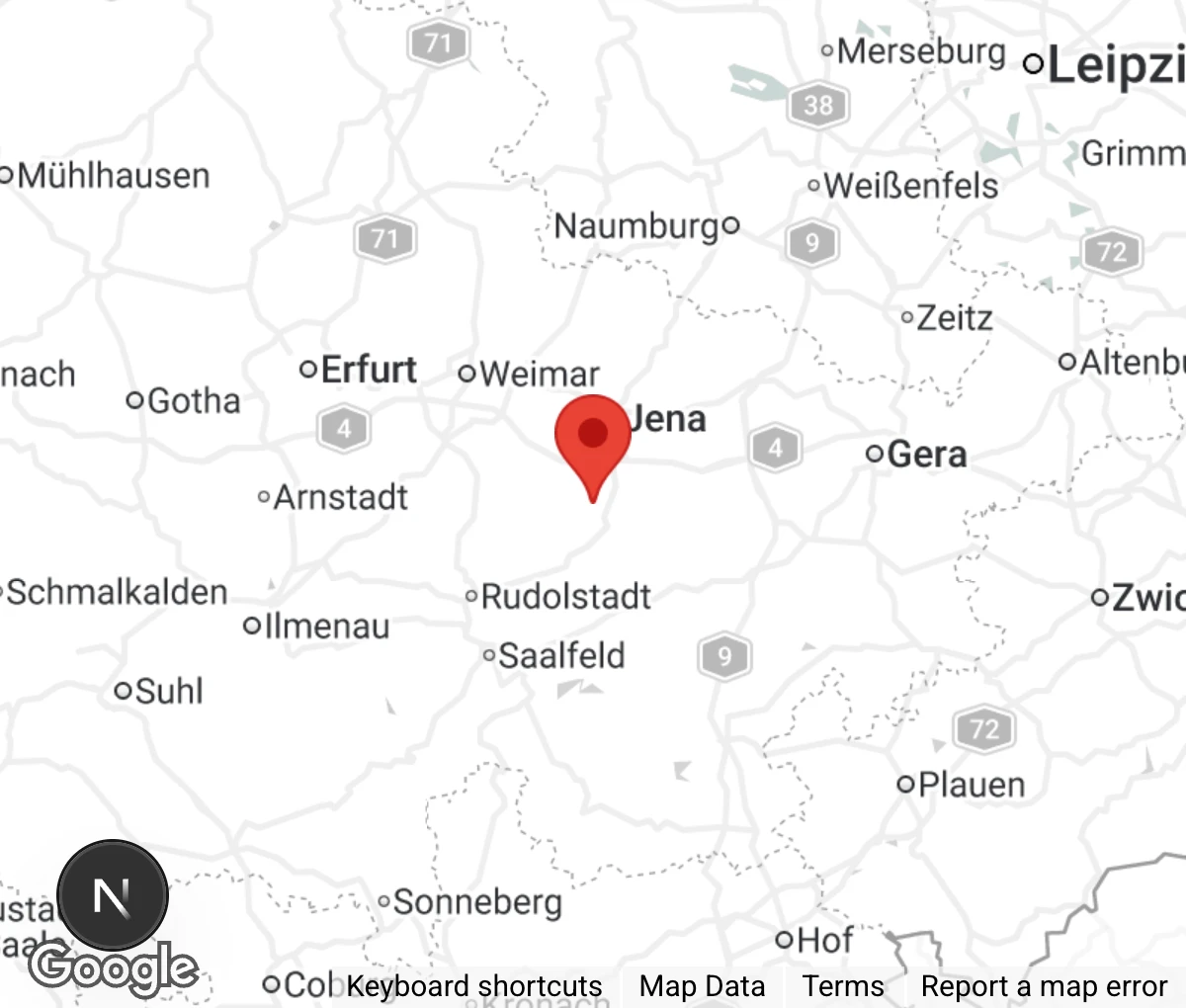 Map showing location of Tierschutzverein 'Die Seelentröster' Tiere helfen Menschen e.V. 'Hof Lana'