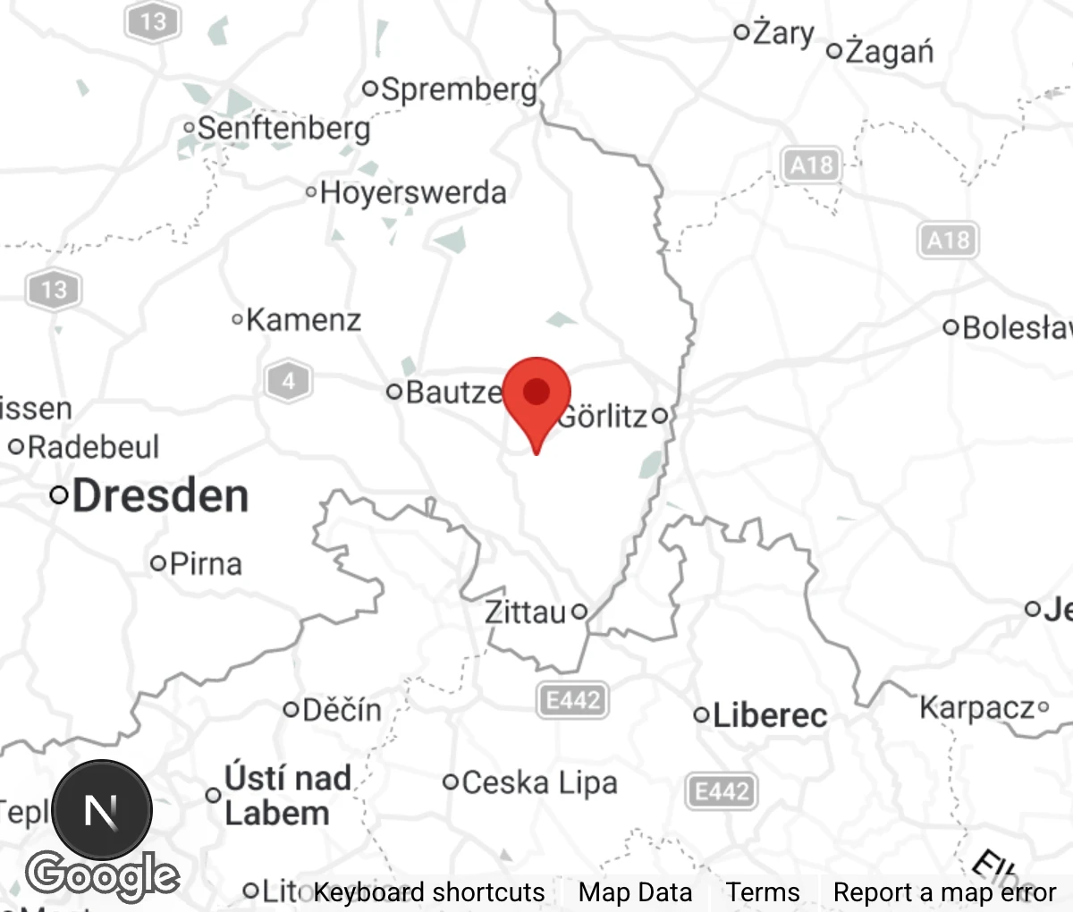 Map showing location of Tierheim Bischdorf
