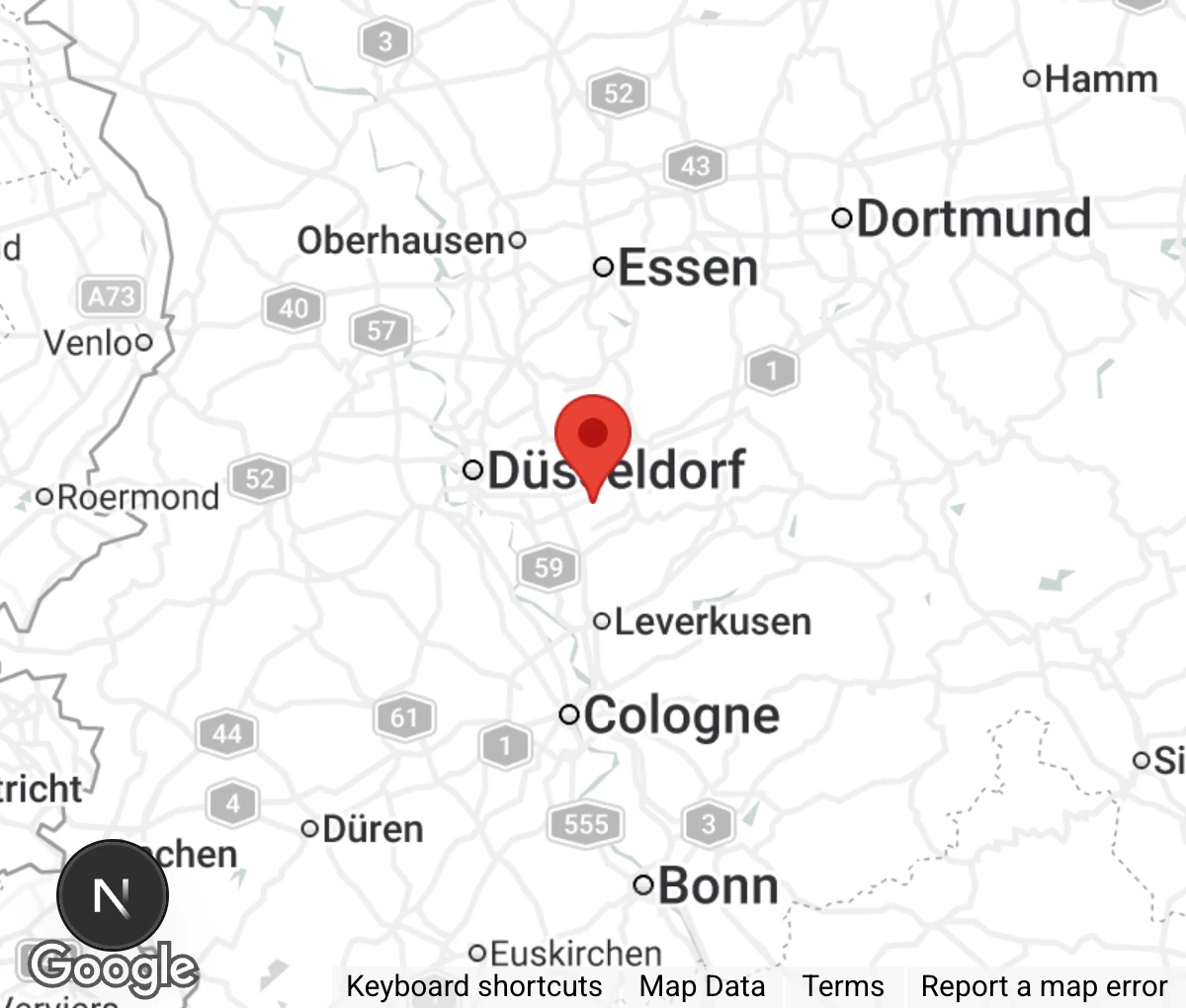 Map showing location of Tierschutzverein Haan e.V.