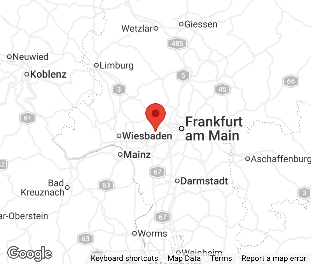 Map showing location of TSV Streunerhilfe Frankfurter Katz e.V.