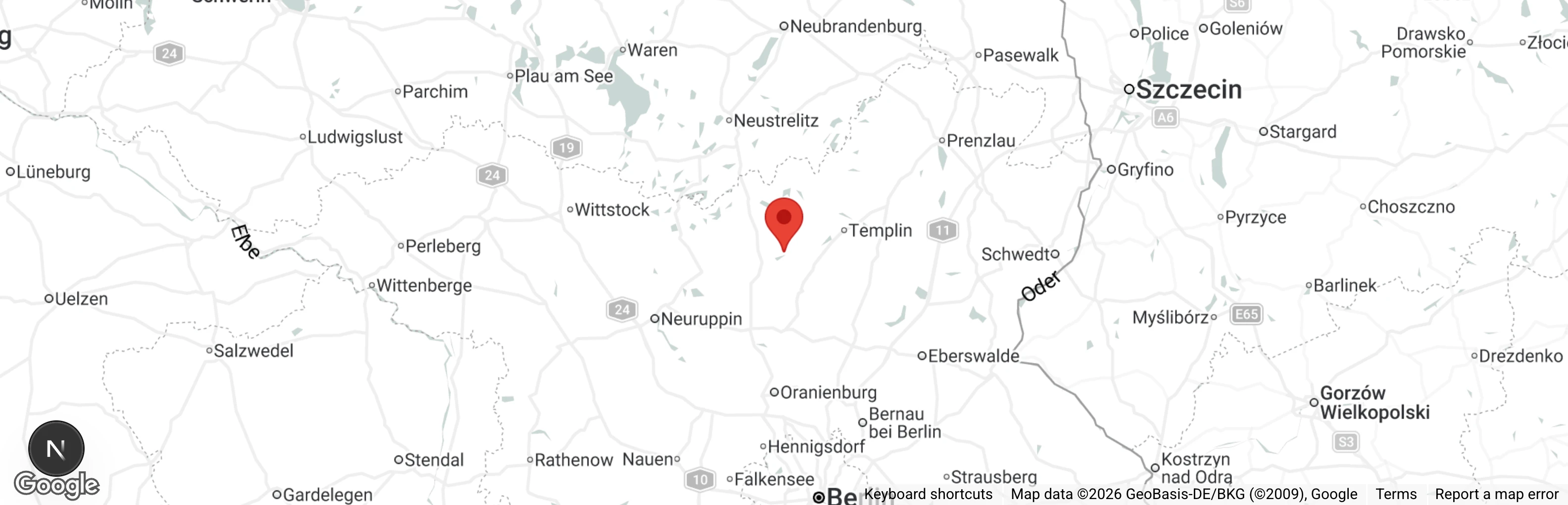 Map showing location of Tierschutzverein OHV e.V.