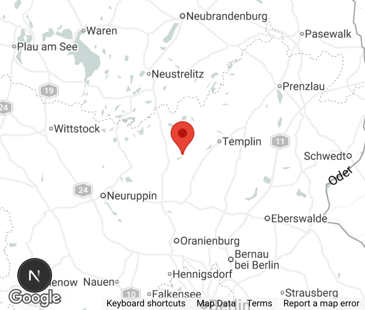 Map showing location of Tierschutzverein OHV e.V.