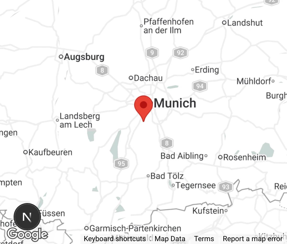 Map showing location of Bund der Katzenfreunde e.V.