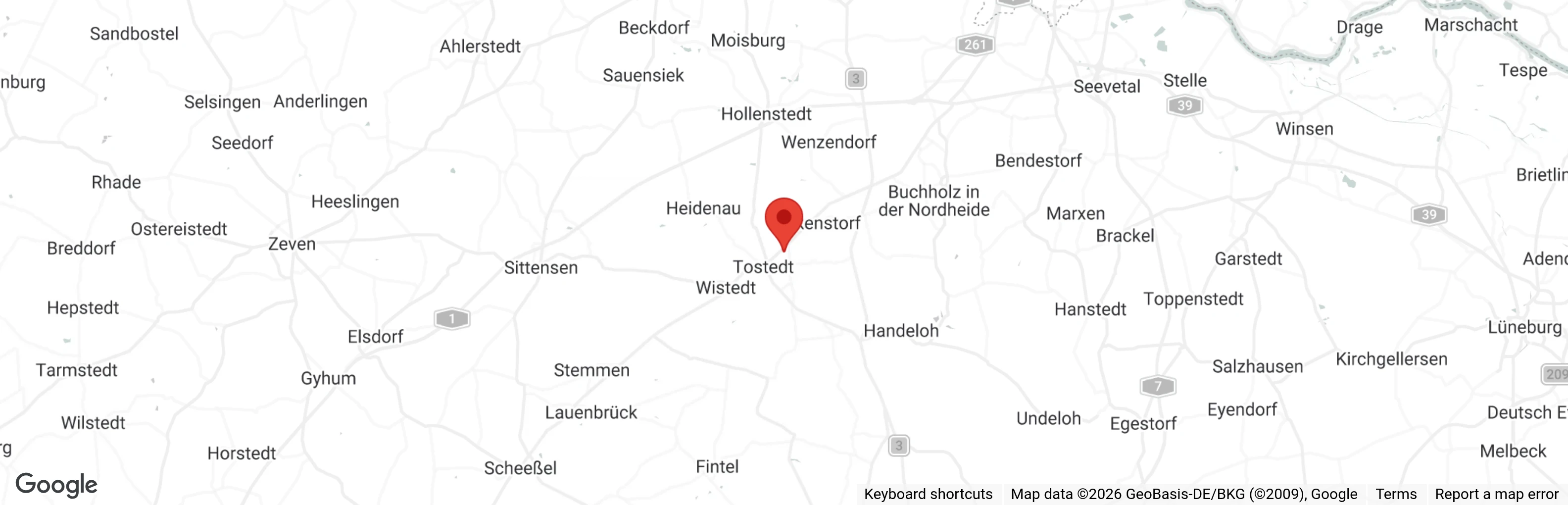 Map showing location of Strays of Streets e.V.