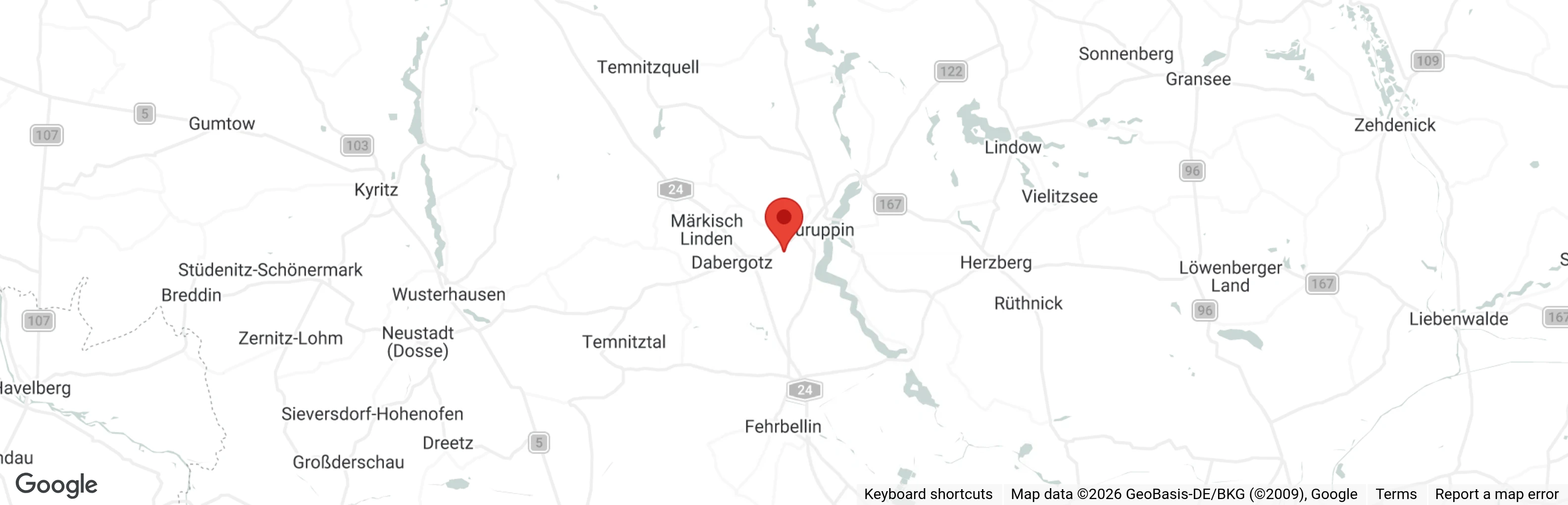 Map showing location of Strays of Streets e.V.