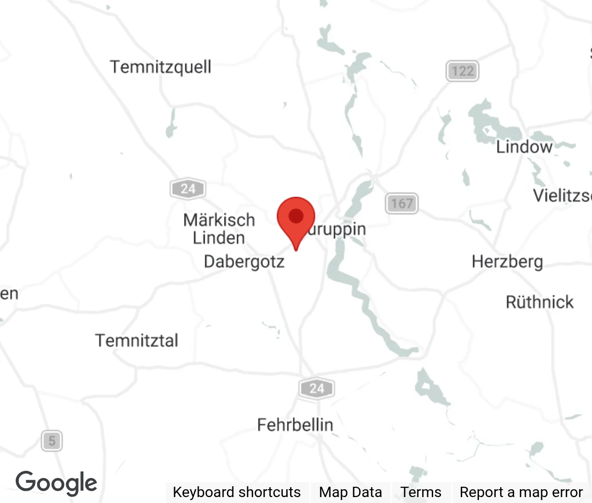 Map showing location of Strays of Streets e.V.