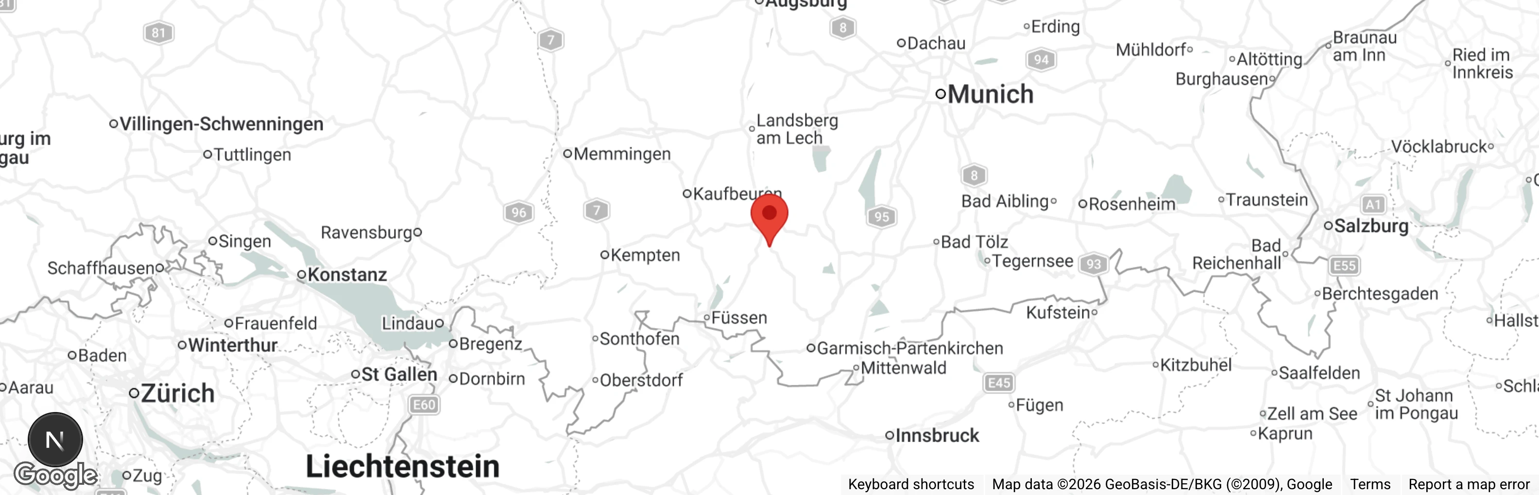Map showing location of Sonnenhof für Mensch und Tier, eine Einrichtung vom Deutschen Tierschutzbund e.V.
