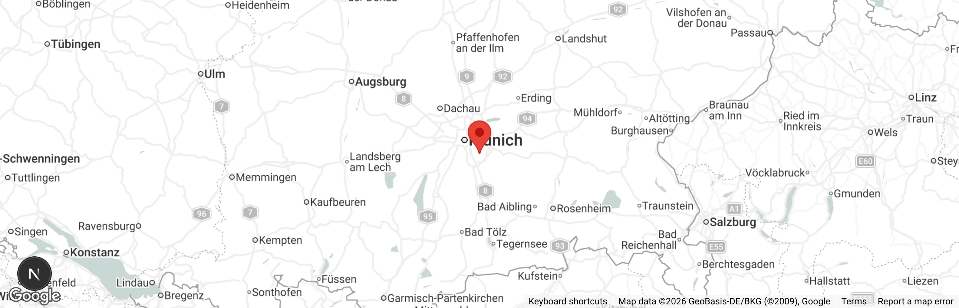 Map showing location of Stiftung Mensch und Tier