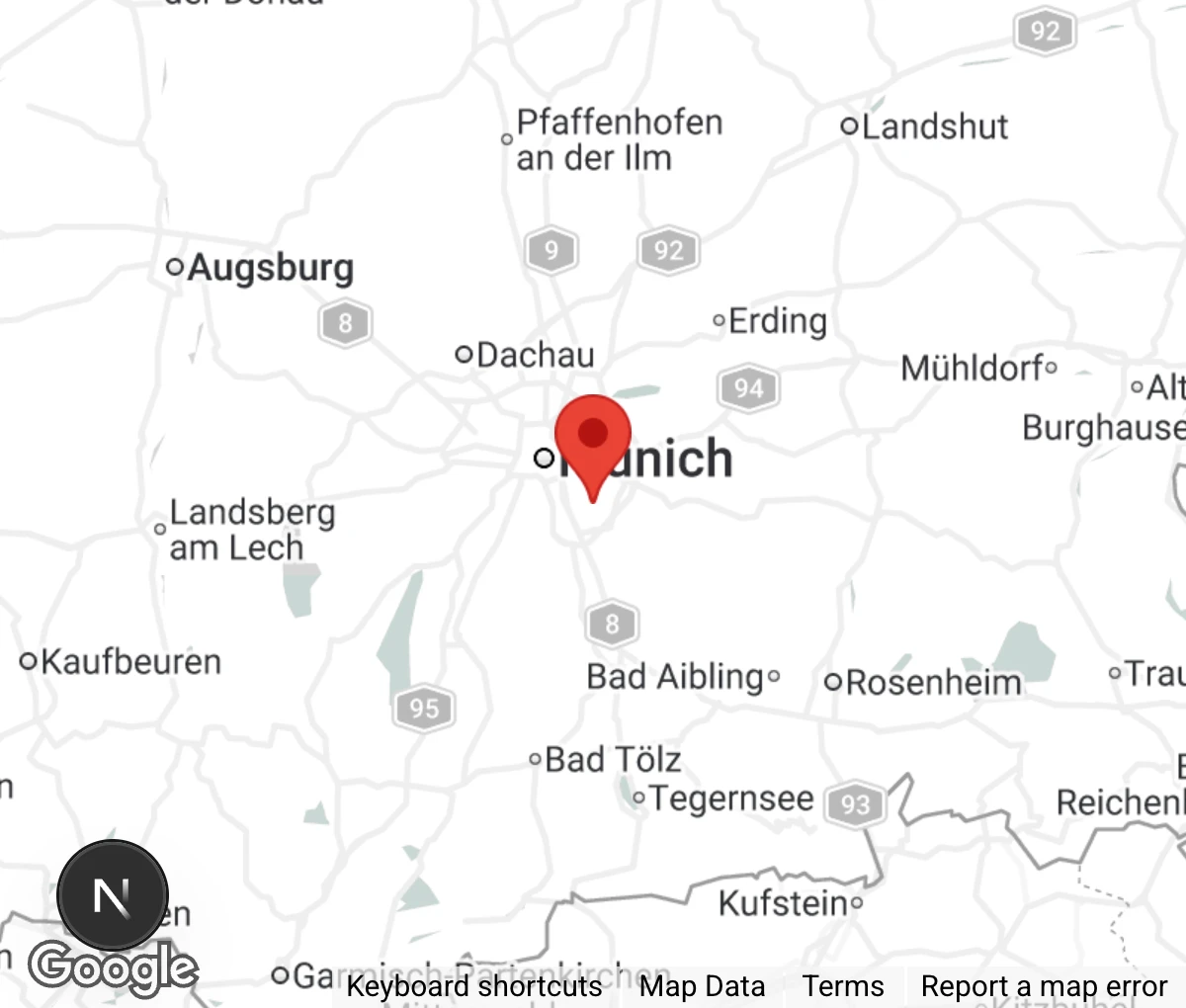 Map showing location of Stiftung Mensch und Tier