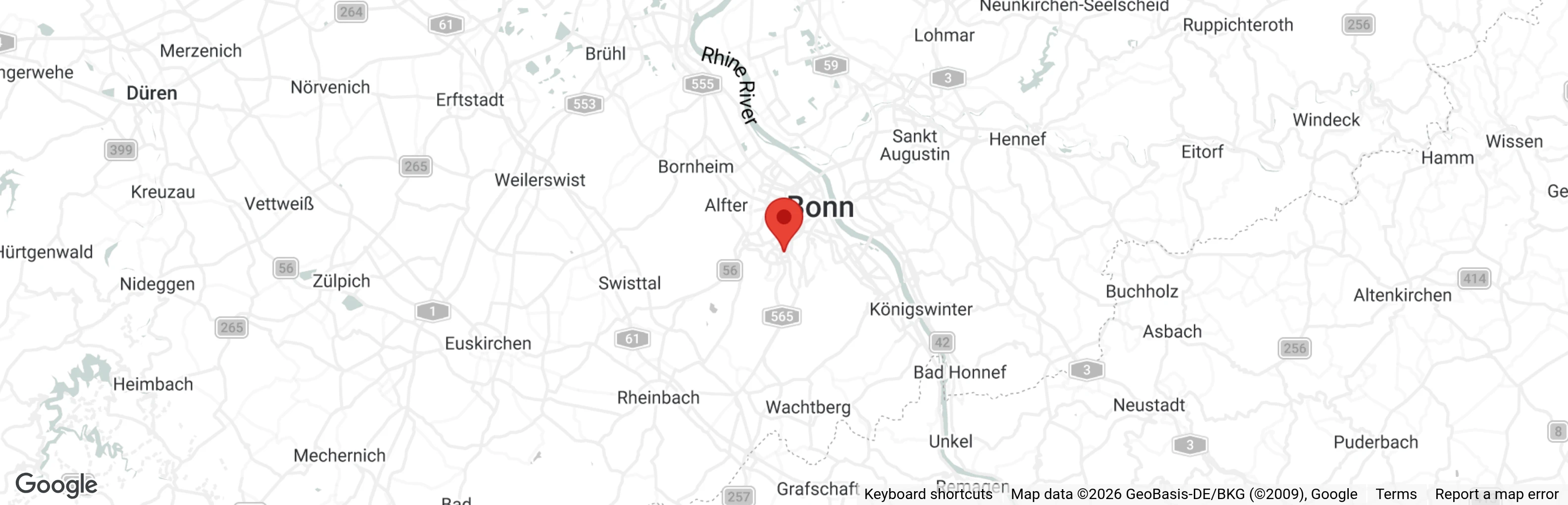 Map showing location of Komitee gegen den Vogelmord e.V.