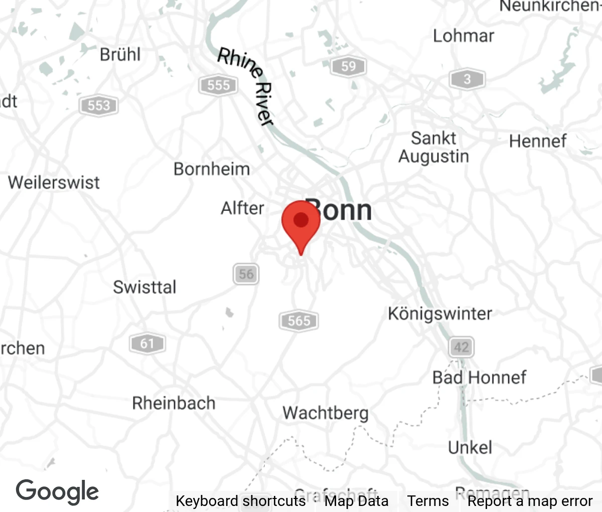 Map showing location of Komitee gegen den Vogelmord e.V.