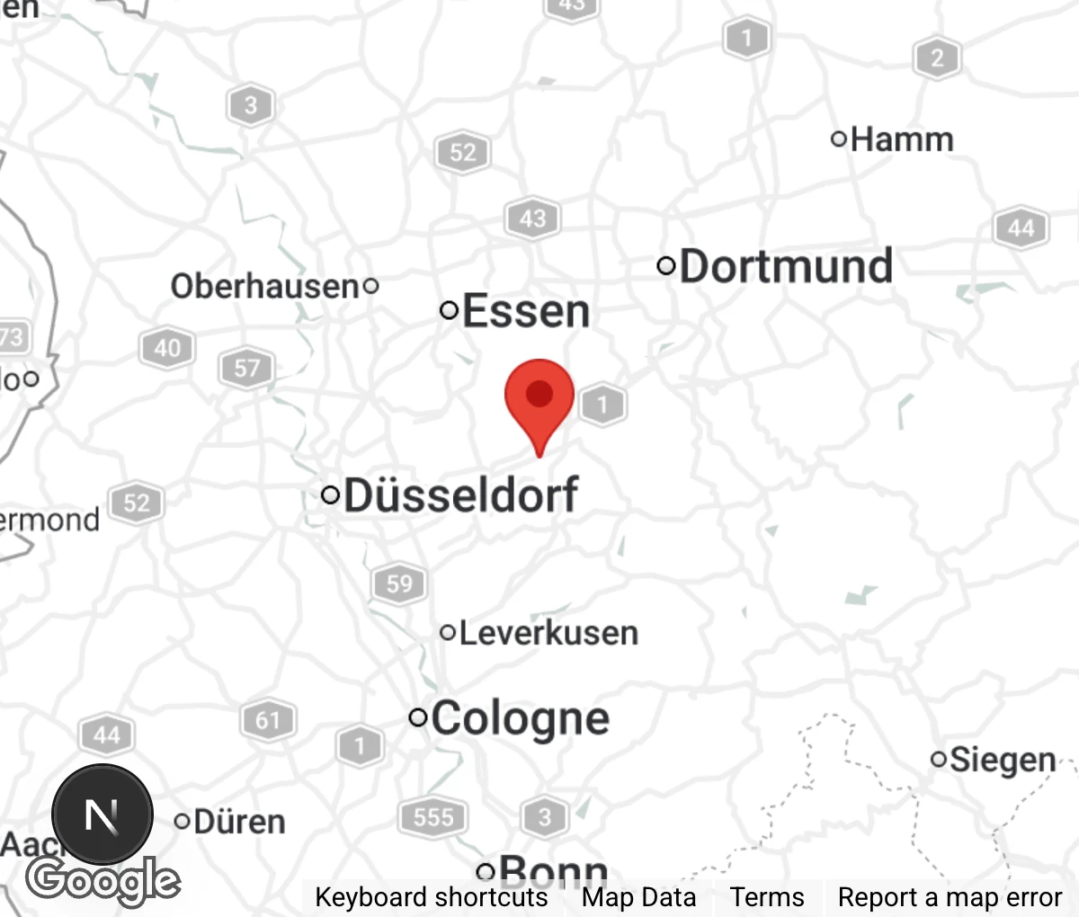 Map showing location of Tierschutz Pfotenfreunde NRW e.V.