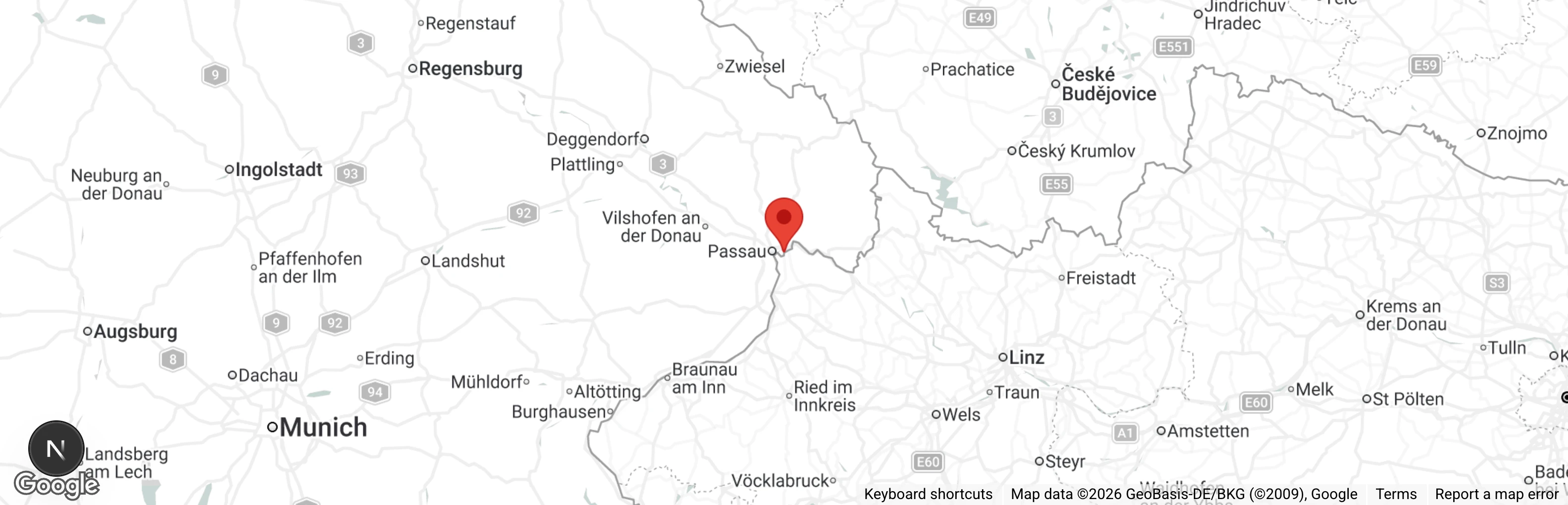 Map showing location of Herbert-Denk-Stiftung Sternenhof