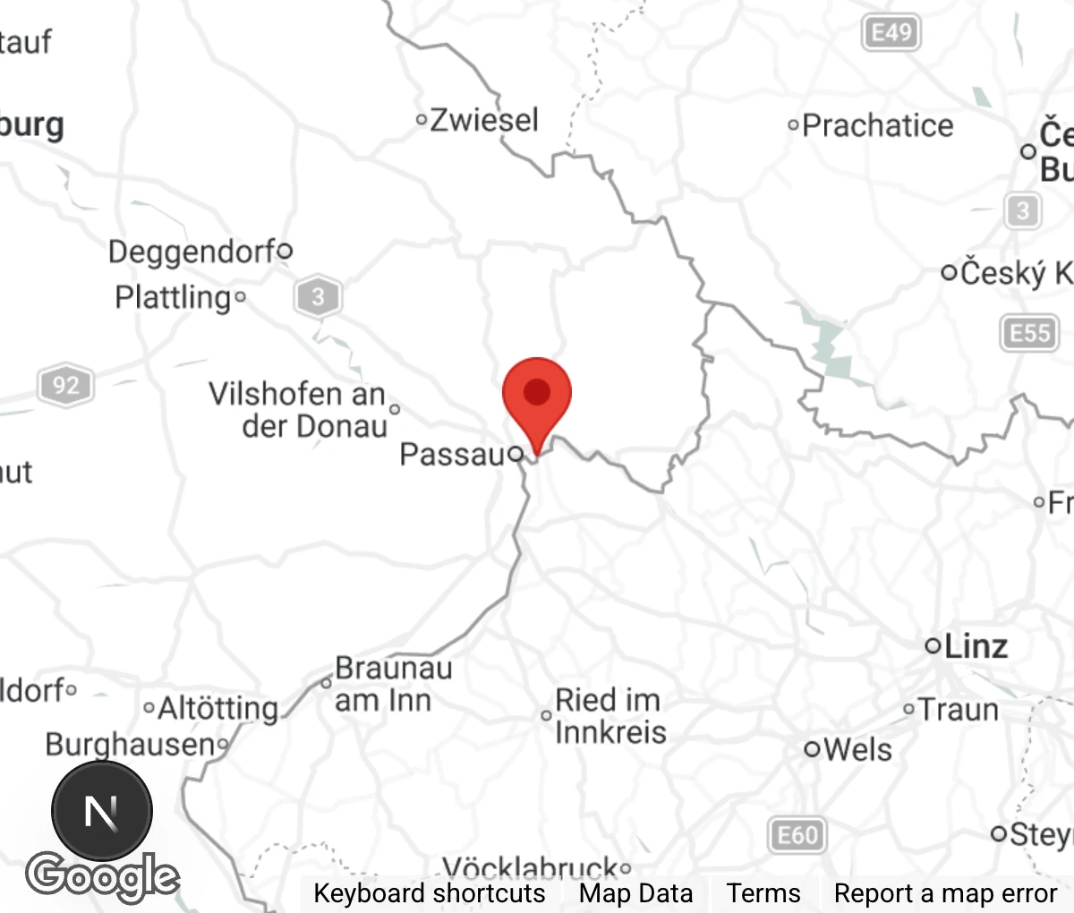 Map showing location of Herbert-Denk-Stiftung Sternenhof