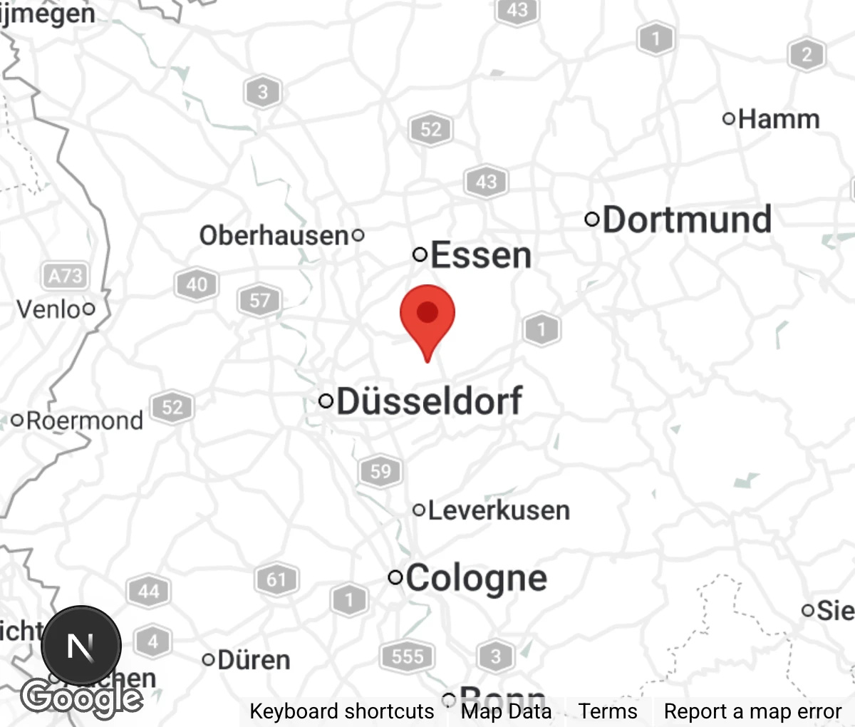 Map showing location of Tier- u. Naturschutzverein Wülfrath e.V.