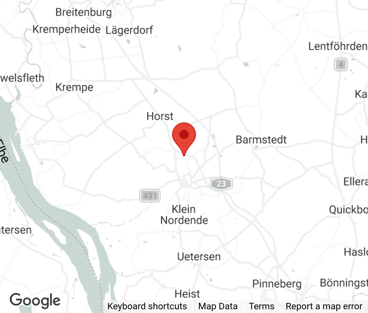 Map showing location of Tierschutzverein Elmshorn und Umgebung e.V.