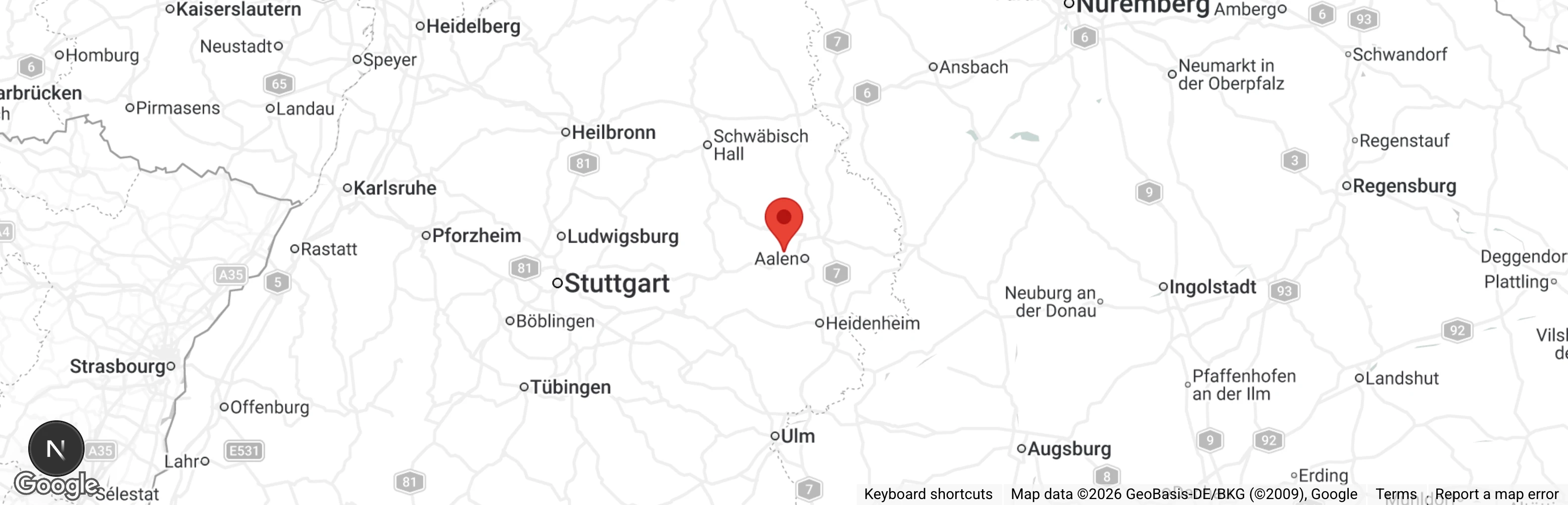 Map showing location of Tierheim Dreherhof