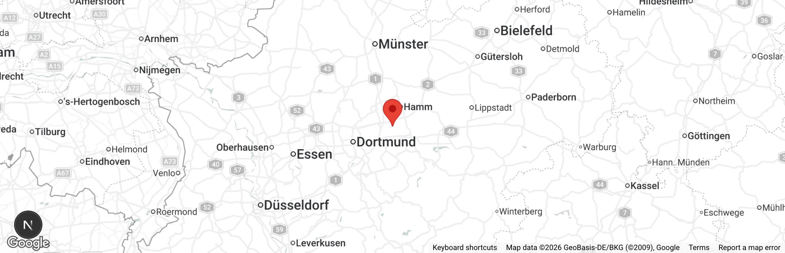 Map showing location of Speckenhof TSV Bönen e.V.