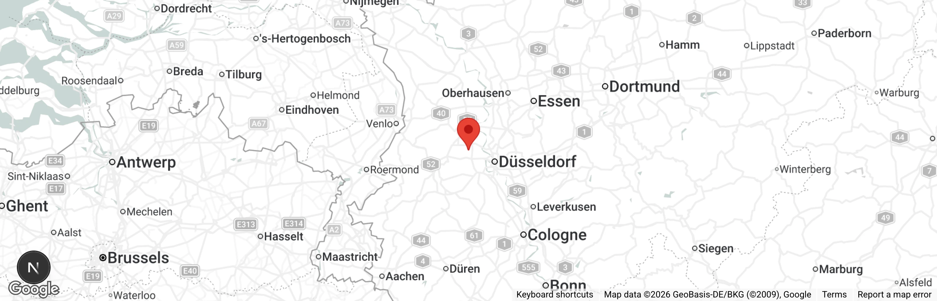 Map showing location of Tierschutzverein Meerbusch e.V.