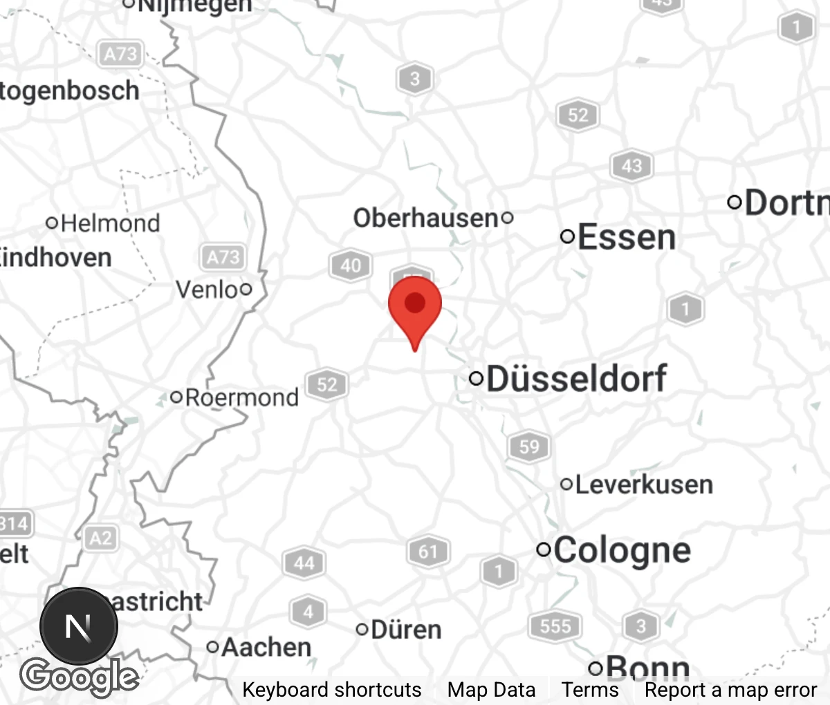 Map showing location of Tierschutzverein Meerbusch e.V.