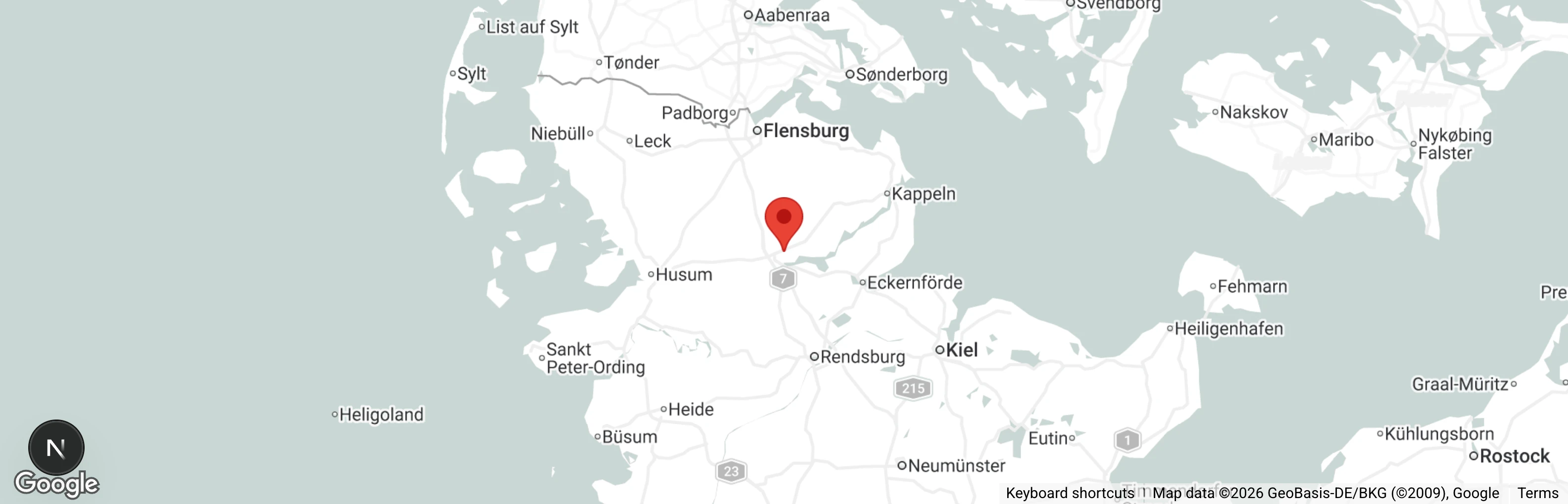 Map showing location of Tierheim Schleswig