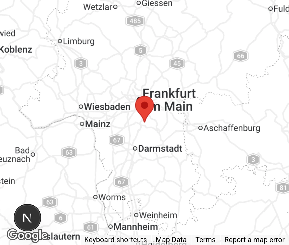 Map showing location of Artgerecht Tierschutz e.V.