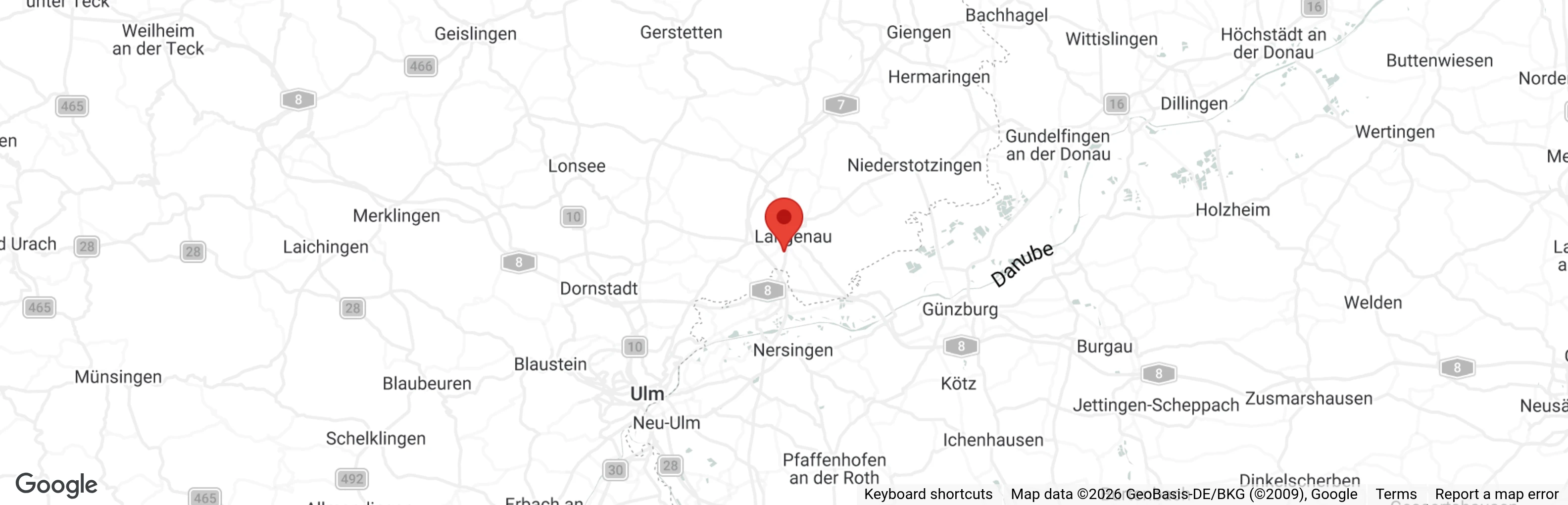 Map showing location of Katzenhilfe Langenau e.V.