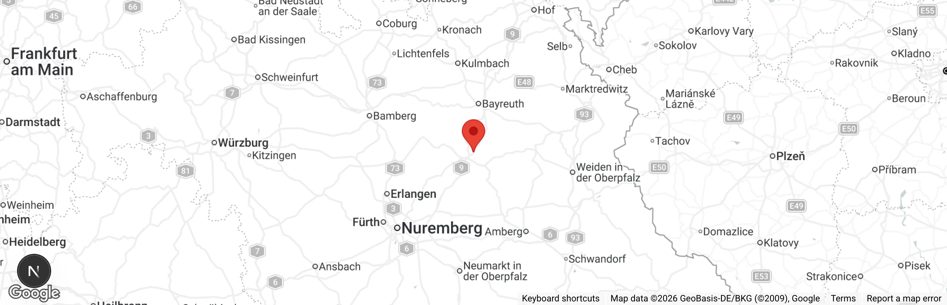 Map showing location of RiesenSchnauzerNothilfe e.V.