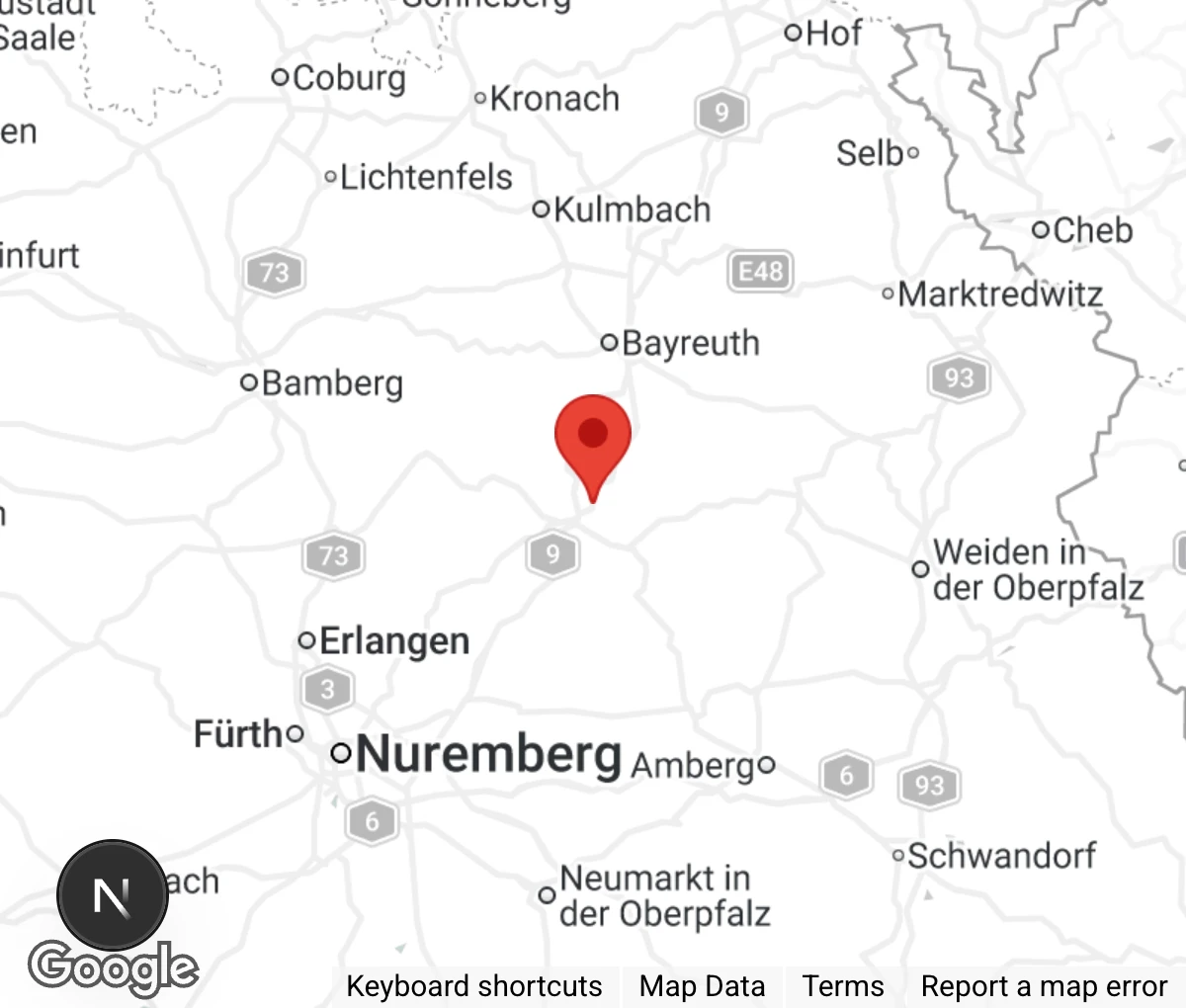 Map showing location of RiesenSchnauzerNothilfe e.V.
