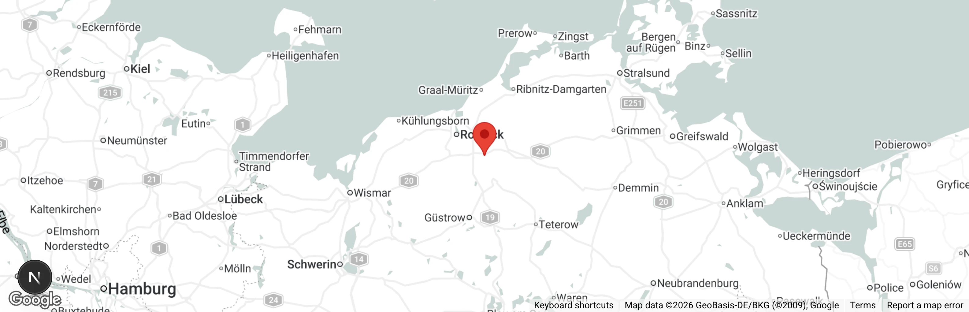 Map showing location of Tierheim Schlage