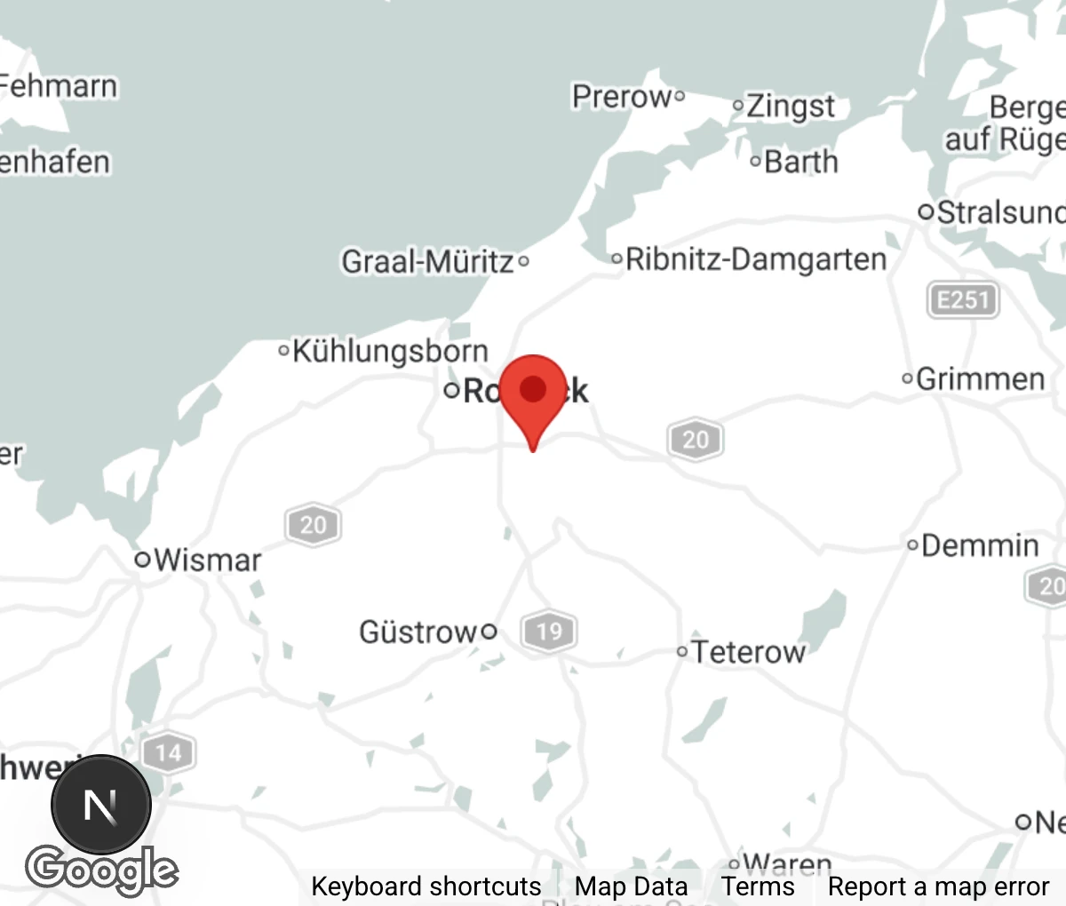 Map showing location of Tierheim Schlage