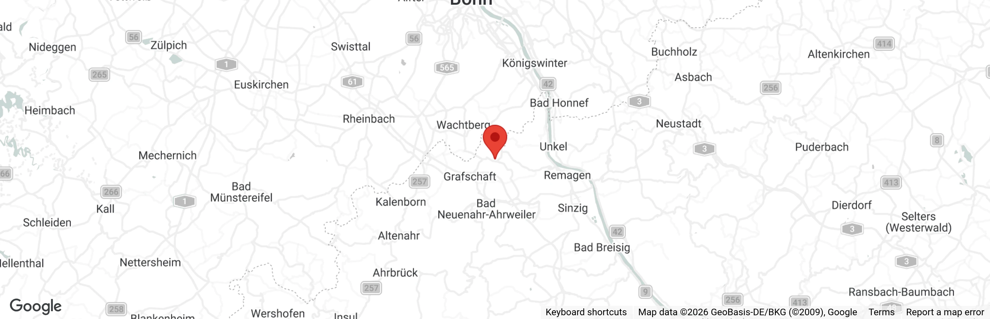 Map showing location of Tierhilfe mit Herz e.V.