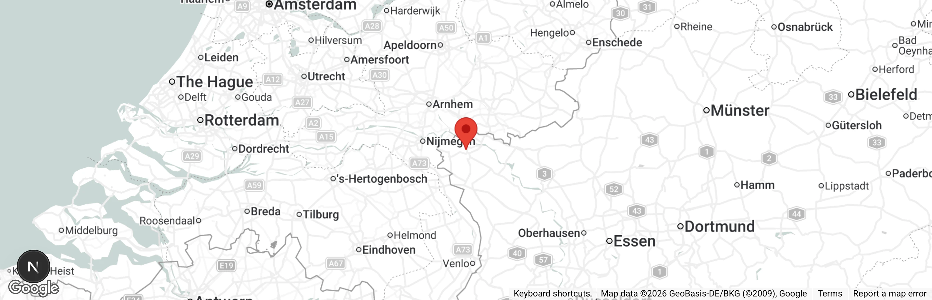 Map showing location of Rehkitzhilfe e.V.