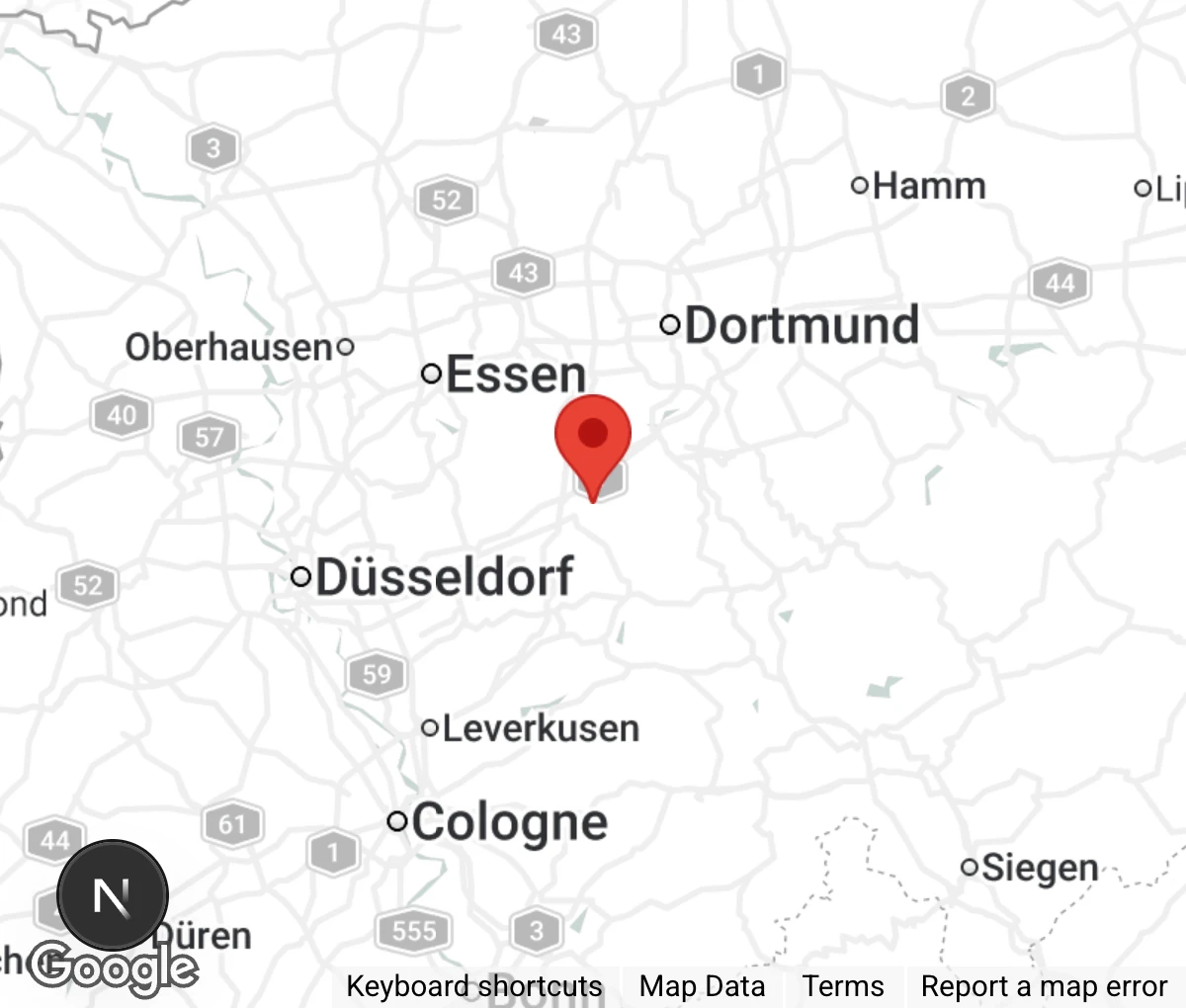 Map showing location of Tierheim 'Strückerberg' Ennepetal