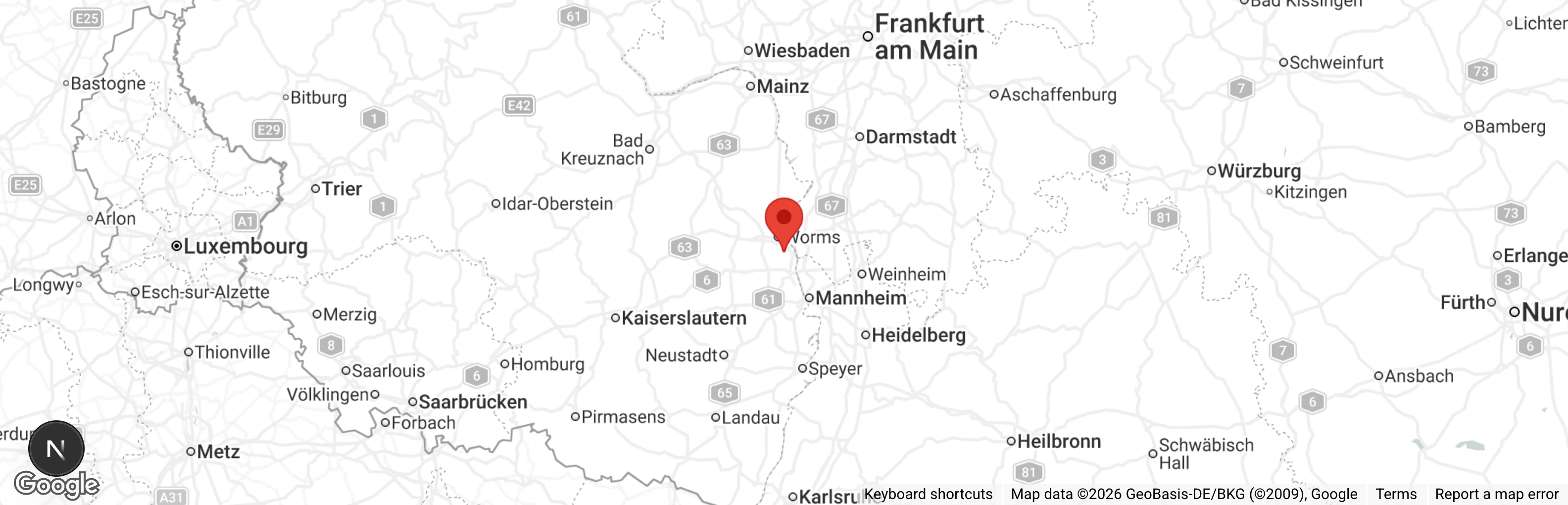 Map showing location of Auffangstation der Wildvogel-Auffang- station Nonnenhof e.V.