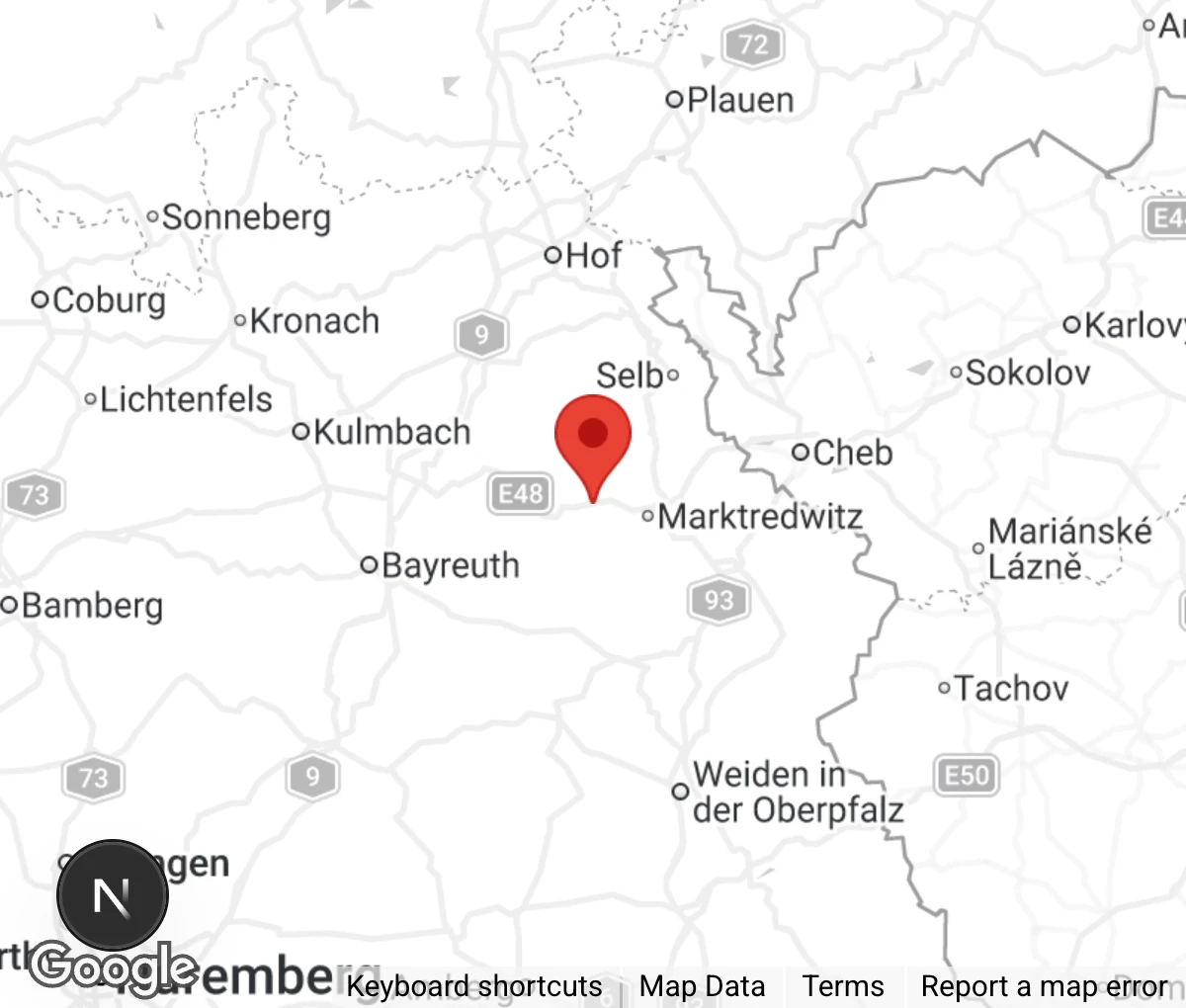 Map showing location of Tierheim Breitenbrunn