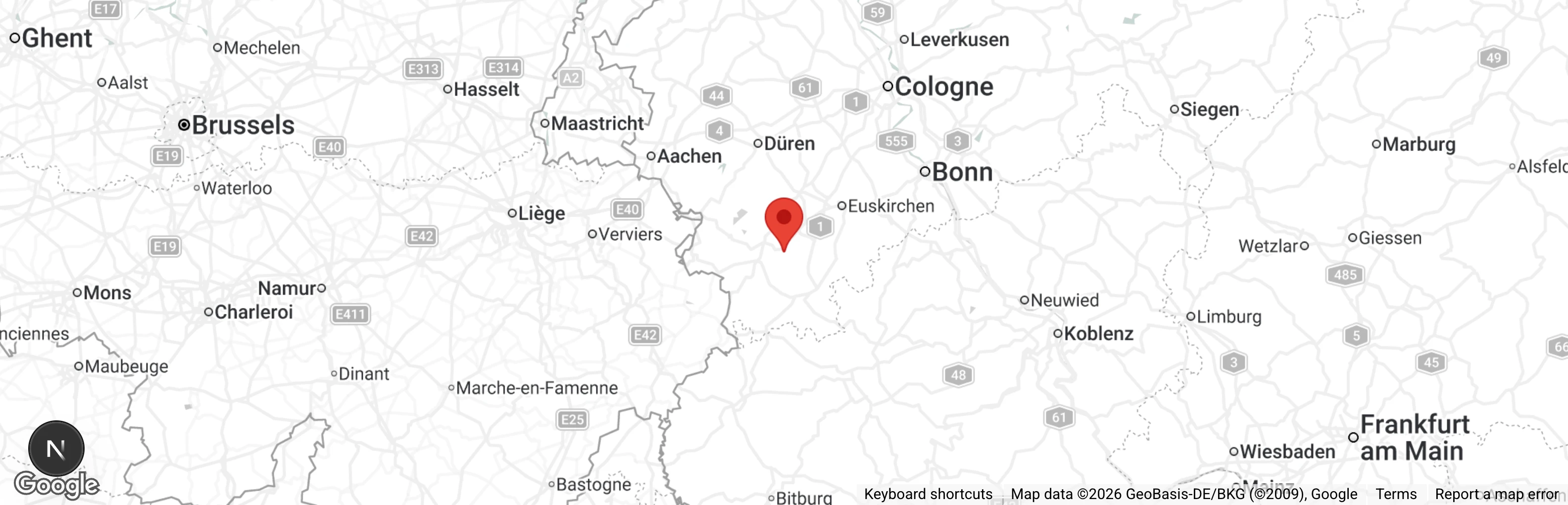 Map showing location of Tierheim Kall