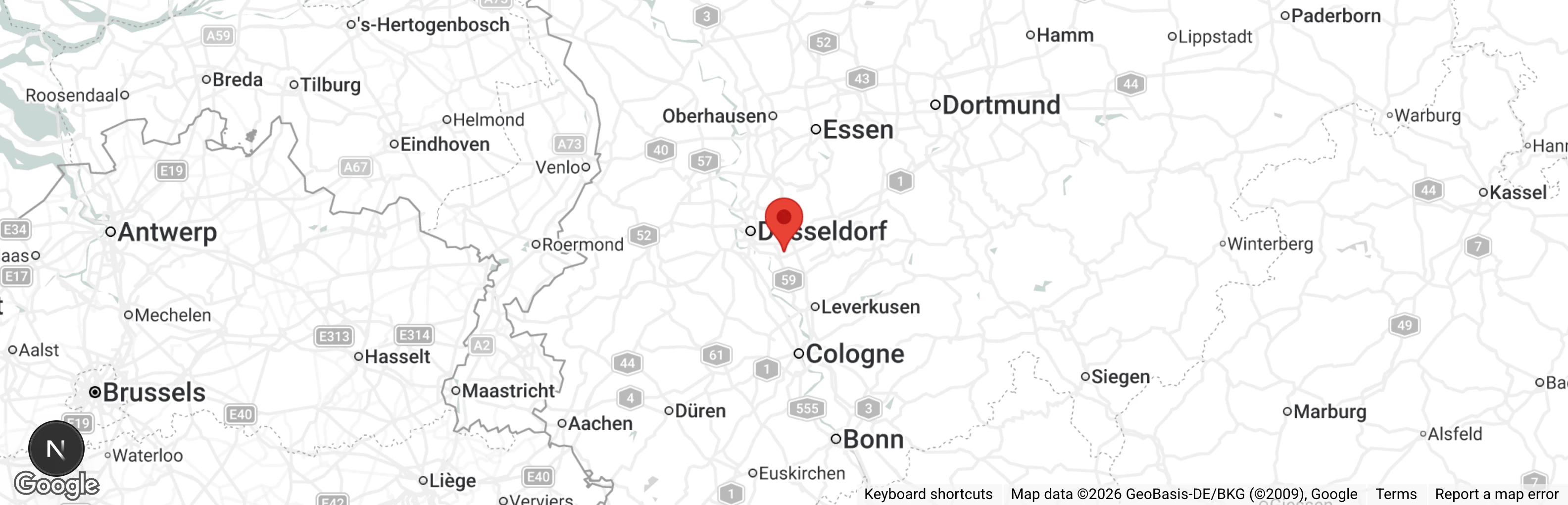 Map showing location of Meta-Kappel-Tierheim Hilden